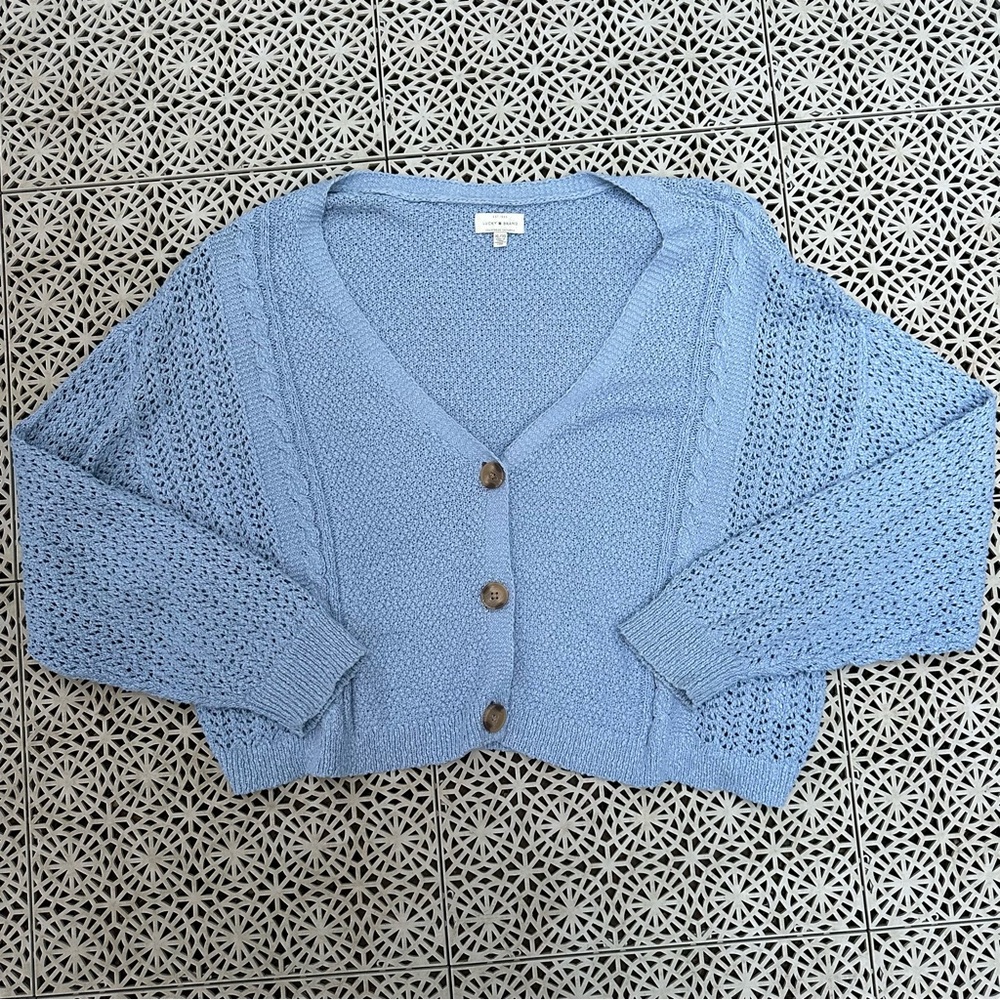 Cableknit Cropped Lucky brand sweater size XL